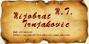 Mijobrat Trnjaković vizit kartica